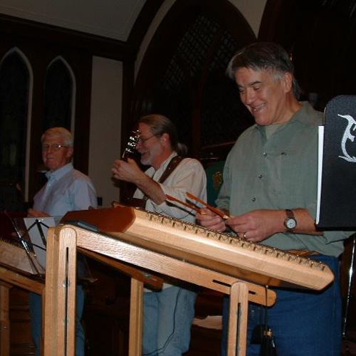 Performing with Bill and Paul on mountain dulcimer