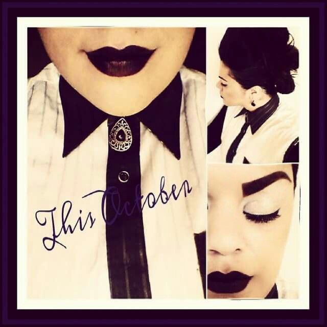 Dark look (hair & makeup)