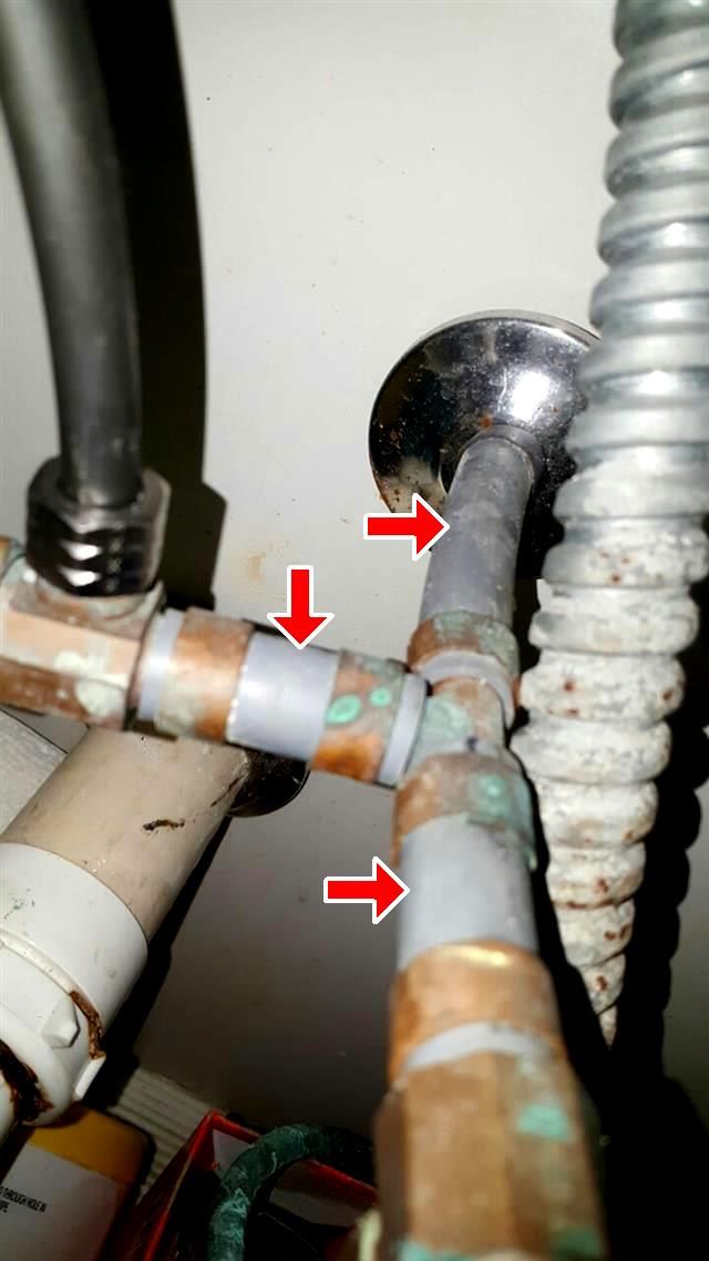Recalled plumbing supply lines