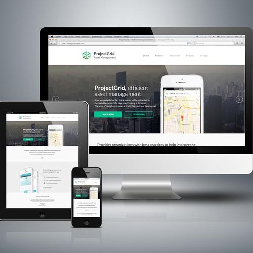 Responsive website for Project Grid, a Resource In