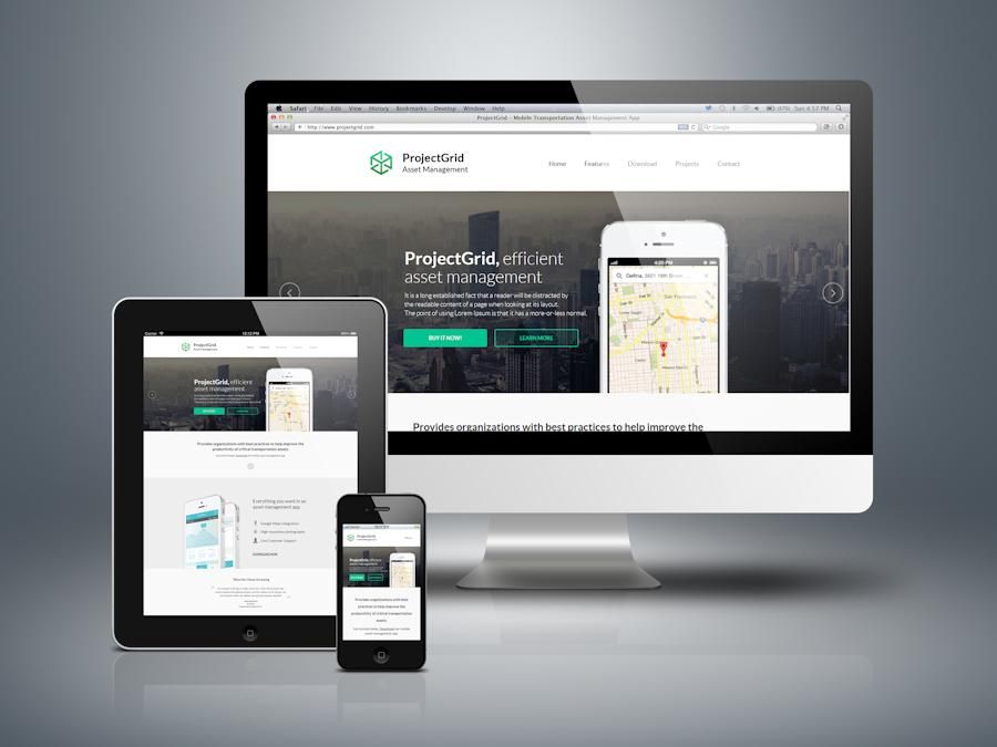 Responsive website for Project Grid, a Resource In