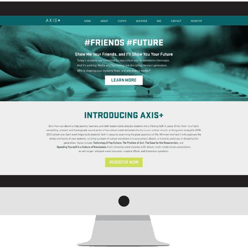 Website concept, design and development for client
