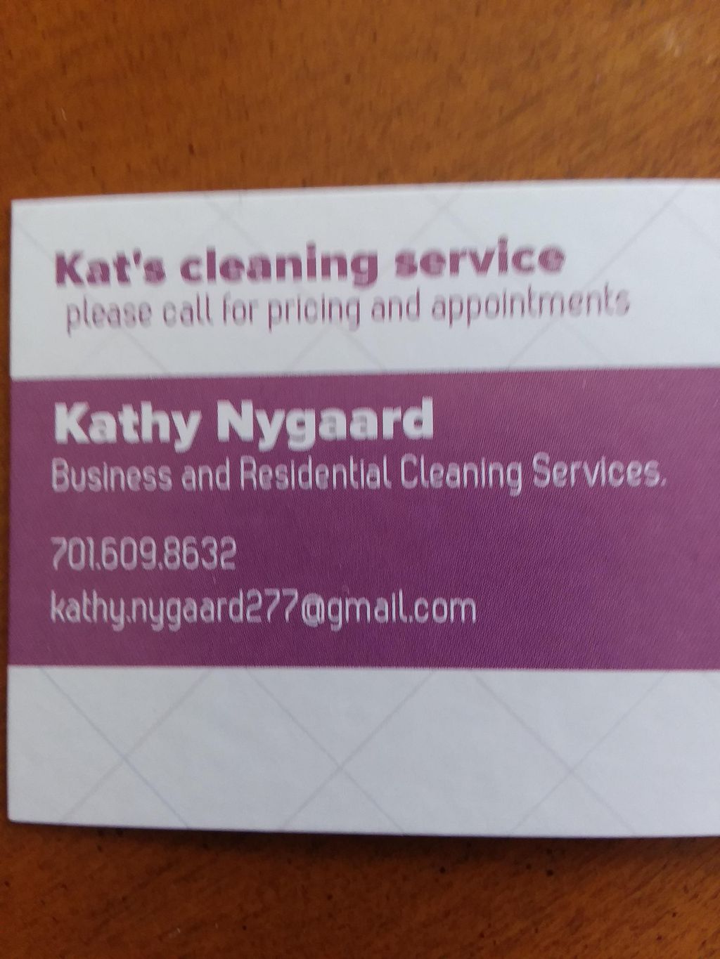 Kat's cleaning