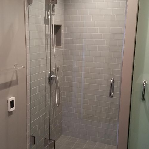 small shower remodel finished recently