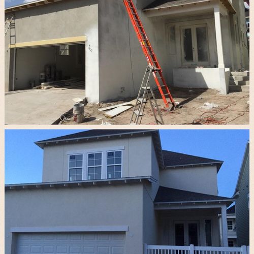 New Construction, Primed and Painted