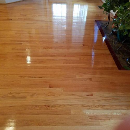 Hardwood floor refinish