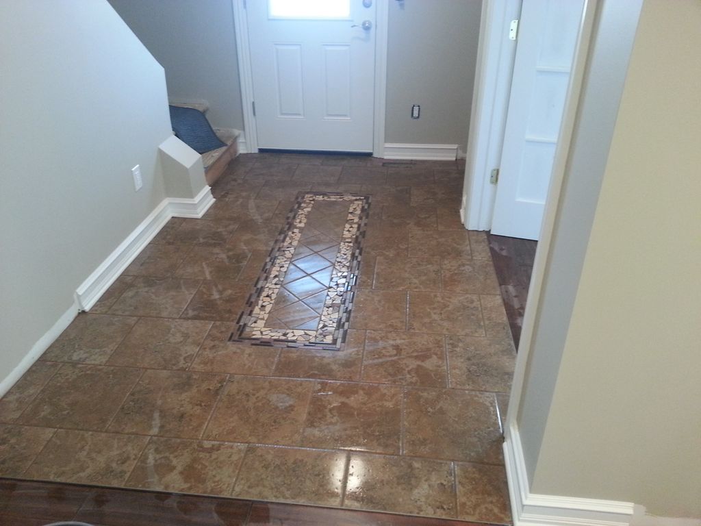 Custom tile Floors and Back Splashes.