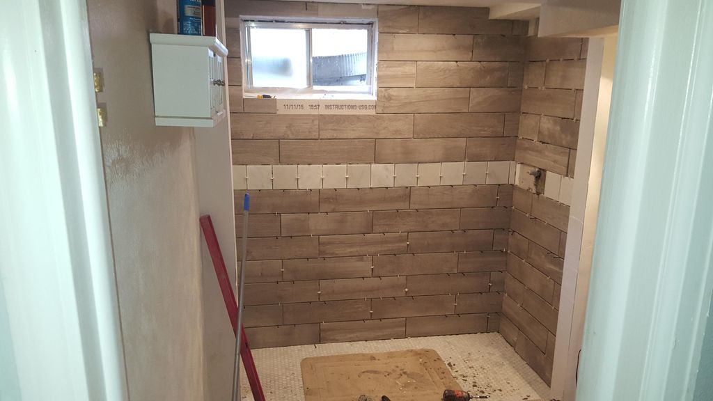 Bathroom tile installation, Westminster CO.