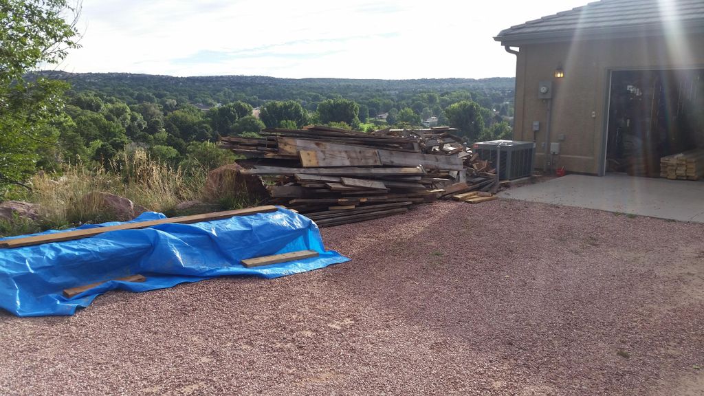 demolition of a deck to make way for the new deck