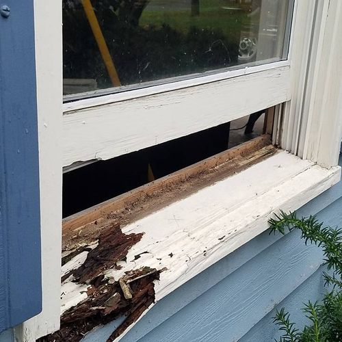  Window Sill Rotted.