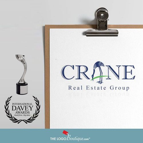 Award winning logo design doe CRANE Real Estate Gr