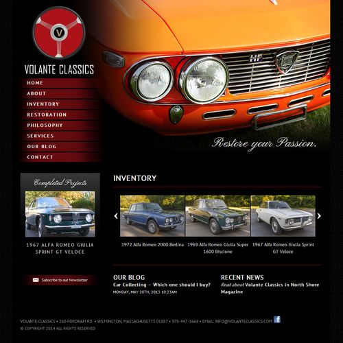 Classic Car CMS Site