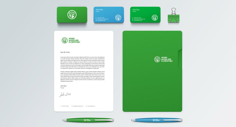Branding, graphic design and business cards.
