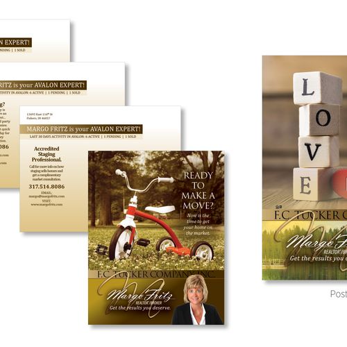 Branding: Margo Fritz Group
Postcard Designs
(More