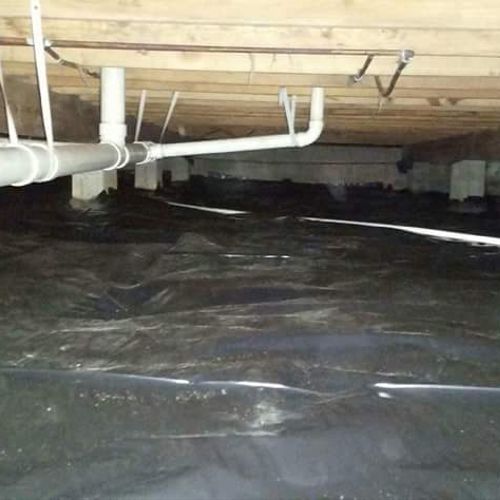 Here is the after picture of a crawl space that wa
