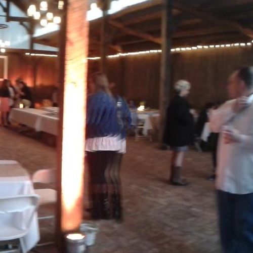 Inside setup at Hunt's Barn (Wedding) Dacula, GA. 