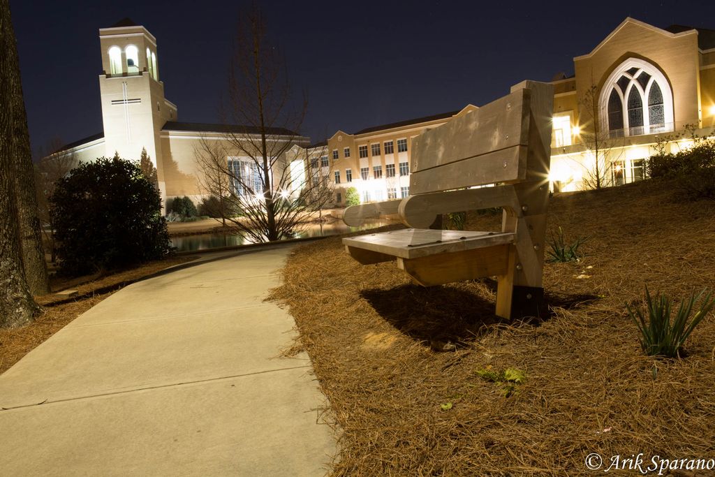 Night Shot Perimeter Church