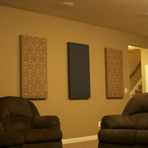 Custom made sound panels - help control your room'