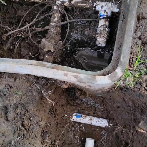 Diagnosed/repaired/replaced sprinkler system pipin