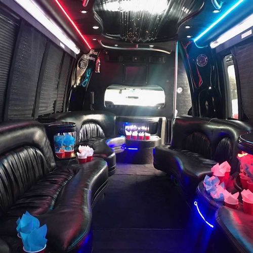 party bus w lights on