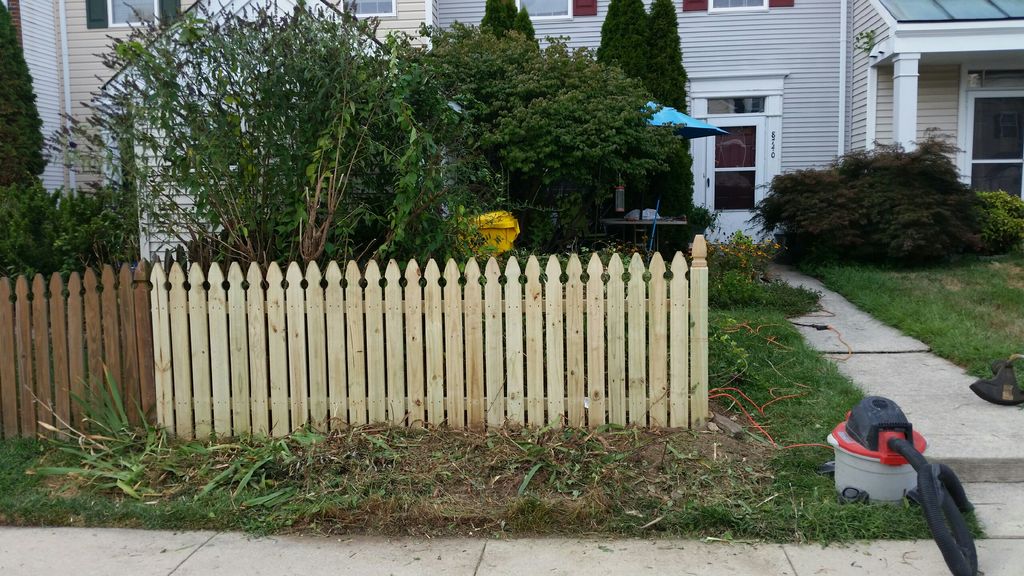 fence built for client in Piney orchard