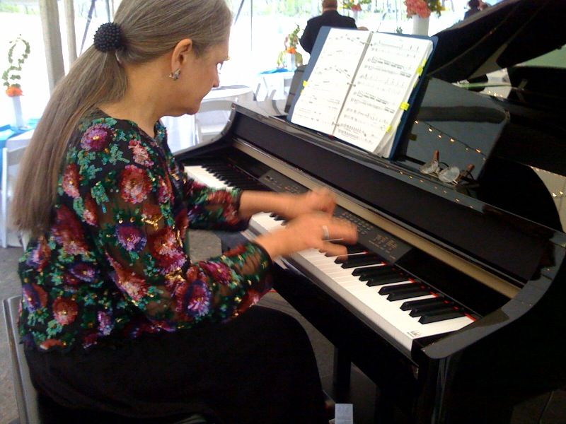 Playing for Symphony Designer House Duet event.