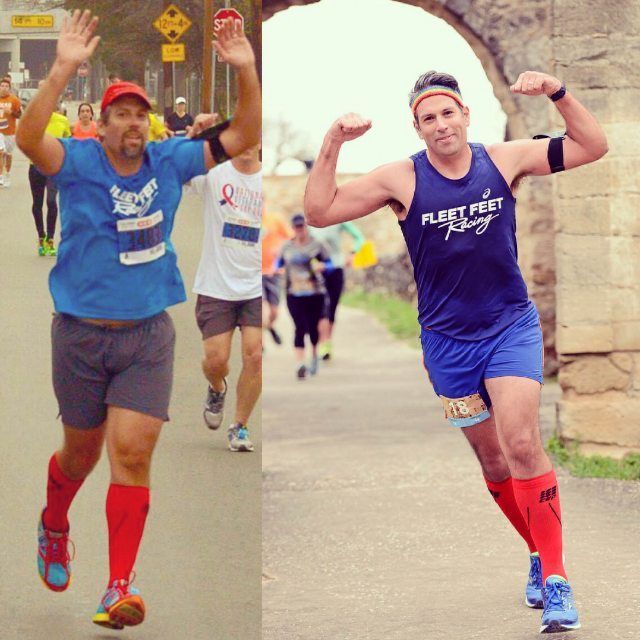 One of my best client transformations. Left is Feb