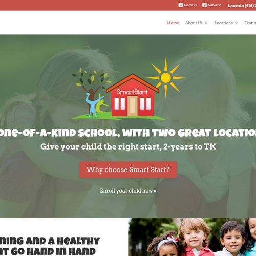 Smart Start Preschool - Website Upgrades