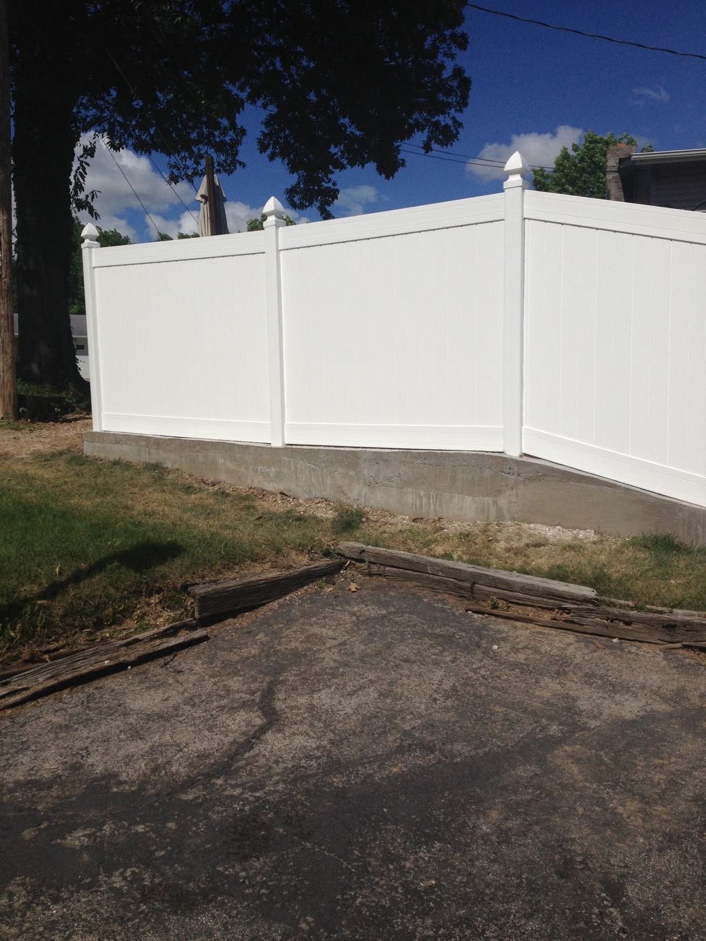 After retaining wall