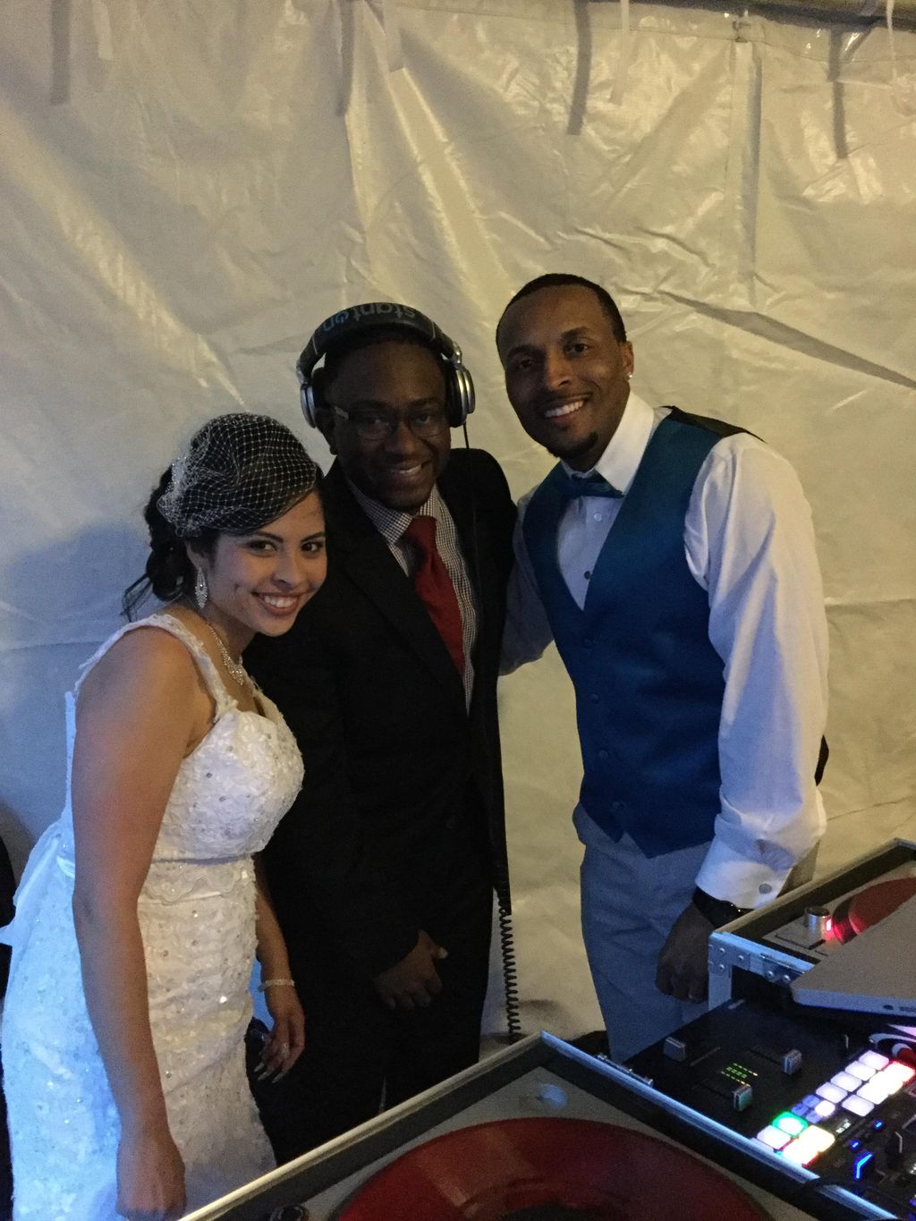 DJ Dennis The Menace with the beautiful bride & gr