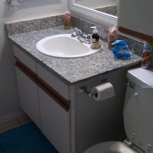 After Small Bathroom clean
