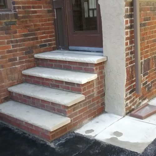 Picture of new steps finished 