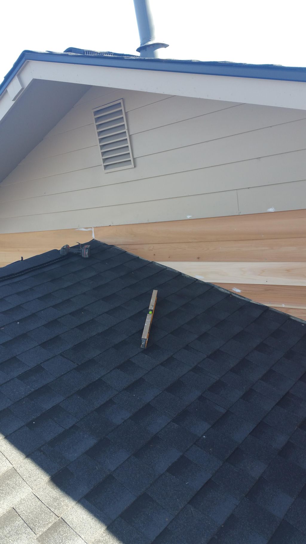 Project #1. Up close picture of cedar siding