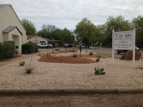 St. Lukes church on s 5th and Sunset
-planted cact