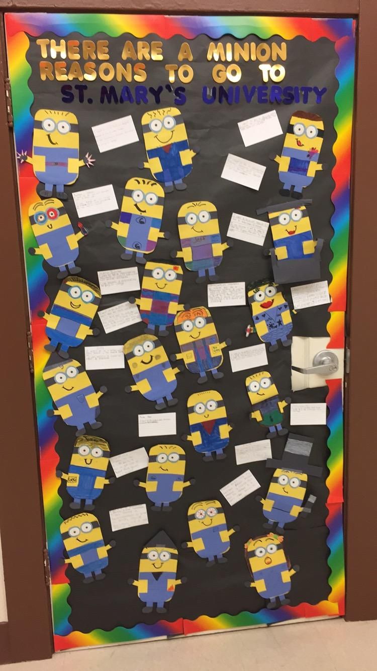 My students and I made minions for College Week