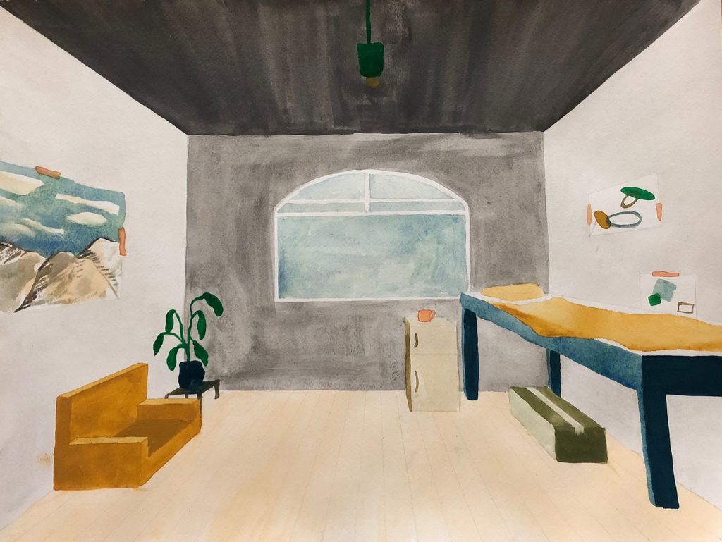 student work: interior perspective