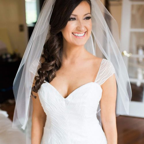 Romatic and soft bridal makeup
