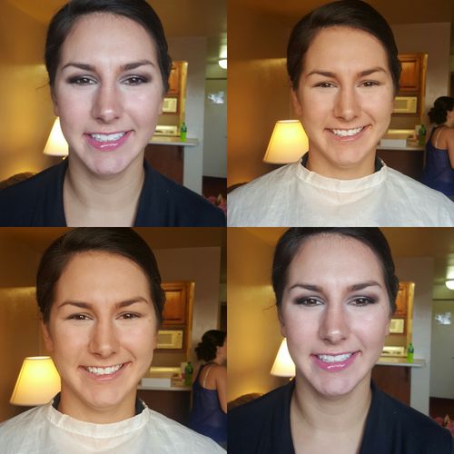 Wisconsin Bridal Party Makeup Application. Everyda