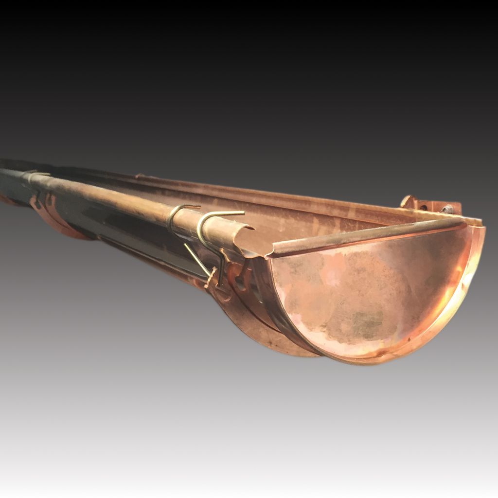Half Round Copper Gutters