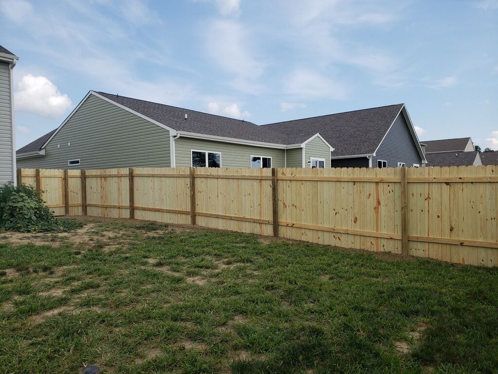 6-ft Pressure treated, total-privacy fence w/ slop