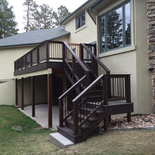 New deck and staircase