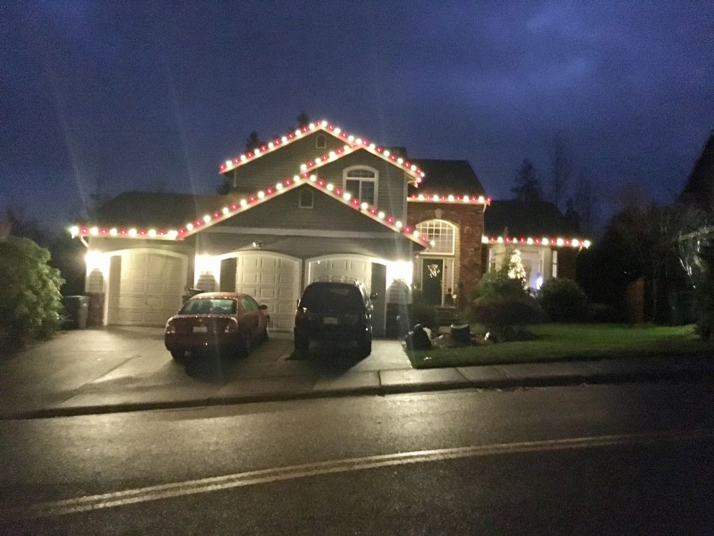 My Christmas lights look amazing and his quote was