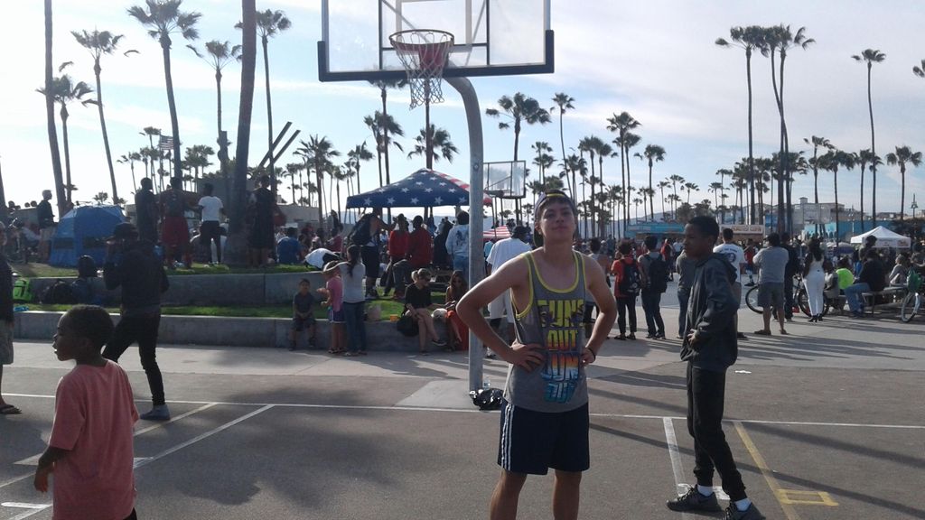 Branko at Venice Beach Basketball courts