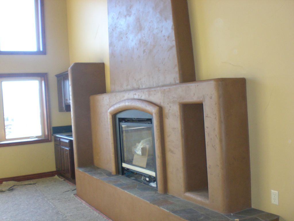We built this fireplace from customized to owners 