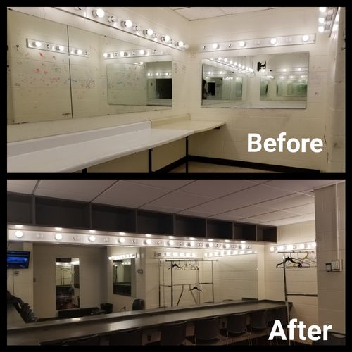 Andover High School dressing room upgrades