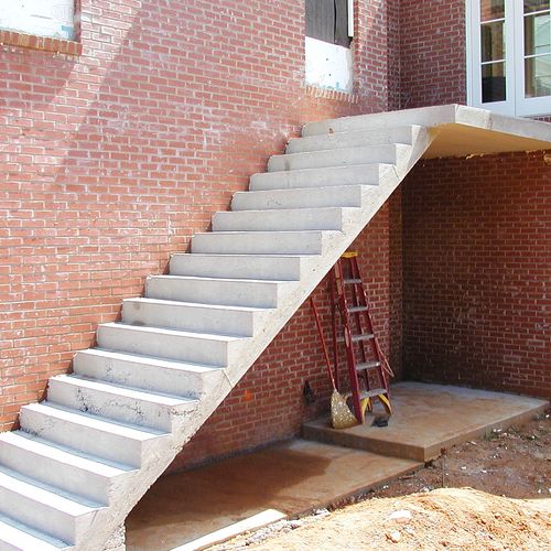 Free standing exterior stair project