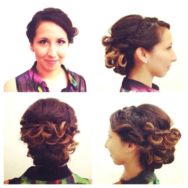 bridesmaid up-do