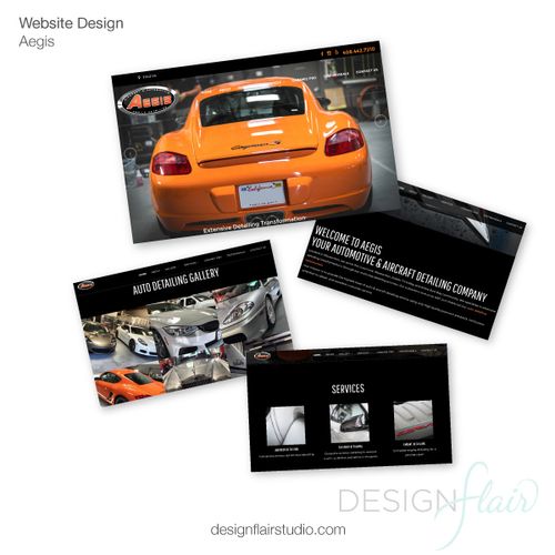 Website redesign for a high end automotive detaili