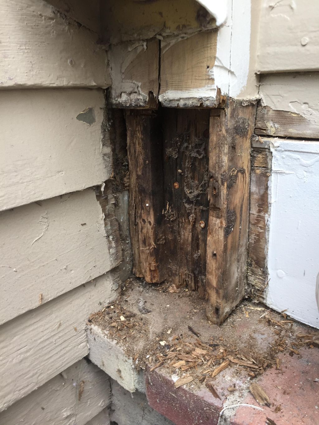 Carpentry Repair - Before - Dover