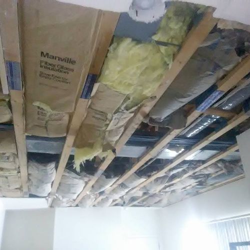 Ceiling Repair Before